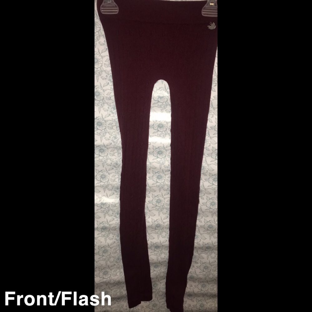 Burgundy Tights/Leggings